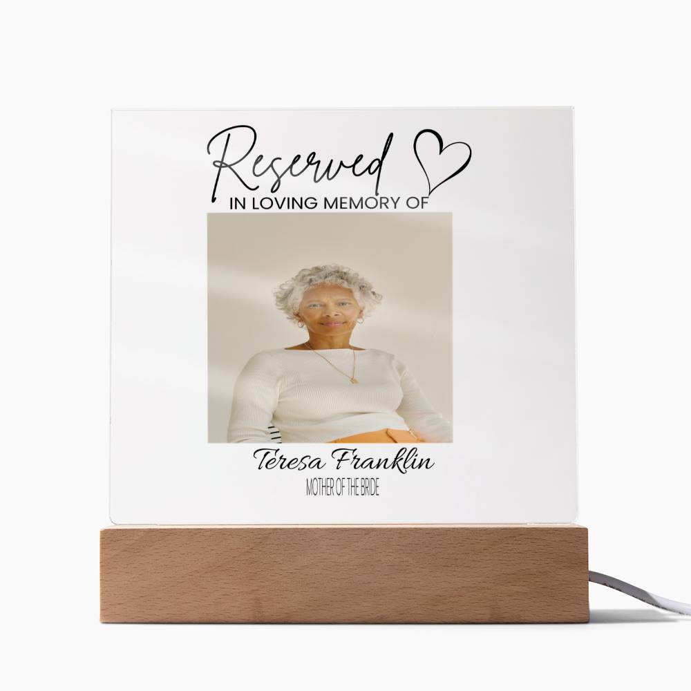 In Loving Memory Acrylic Plaque