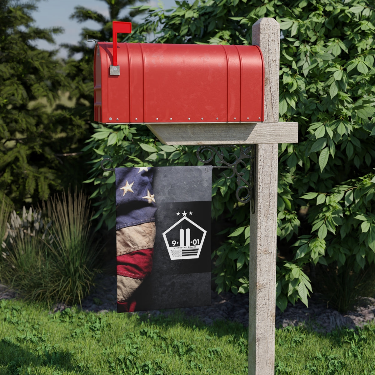 9/11 Memorial American Flag.Garden Banner