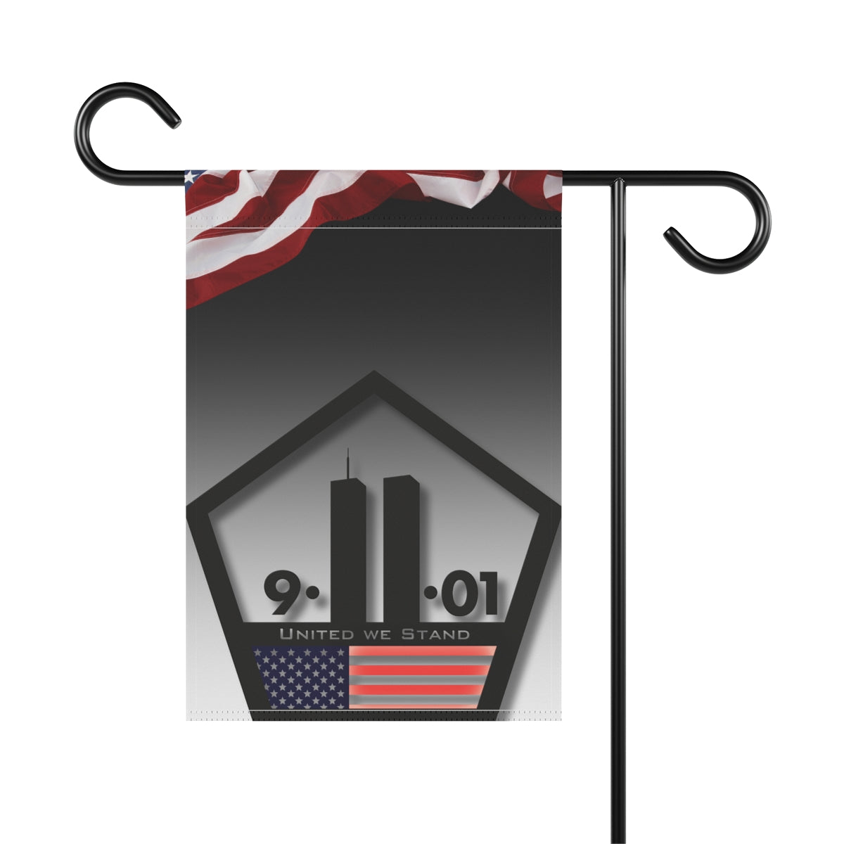 Garden & House 9/11/01 Memorial American Flag