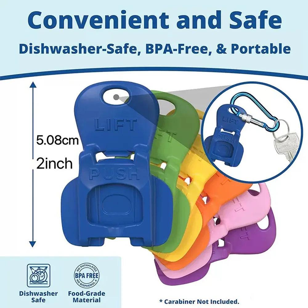 Colorful Can Opener & Lid Set
