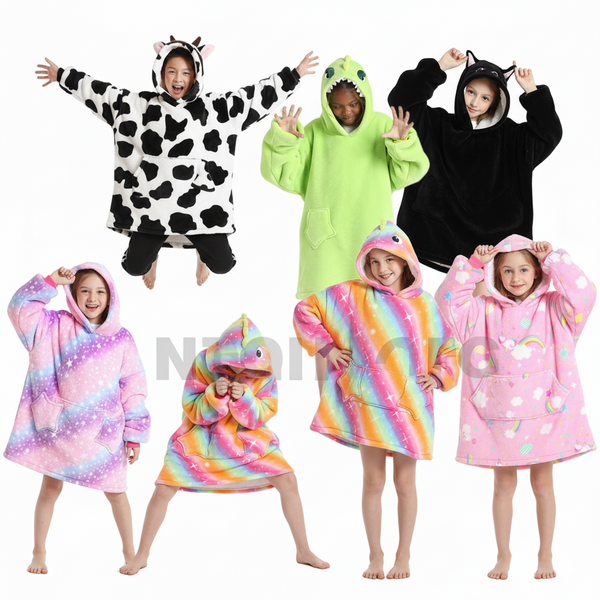 Cozy Kids Hoodie Blanket