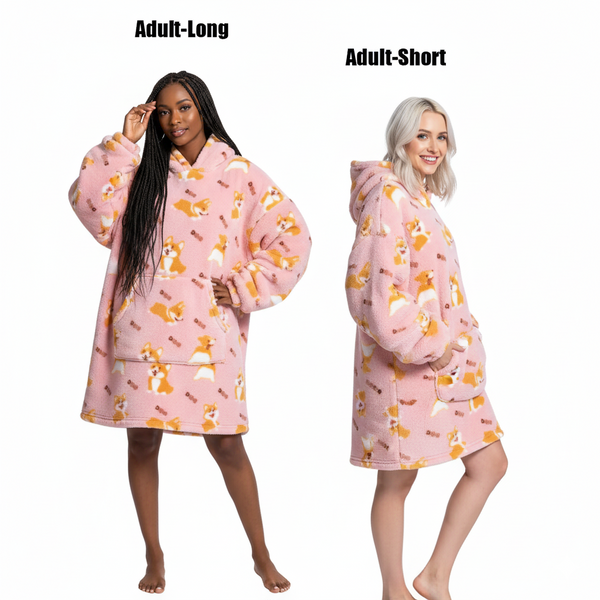 Snuggle-Up Cozy Hoodie Blanket