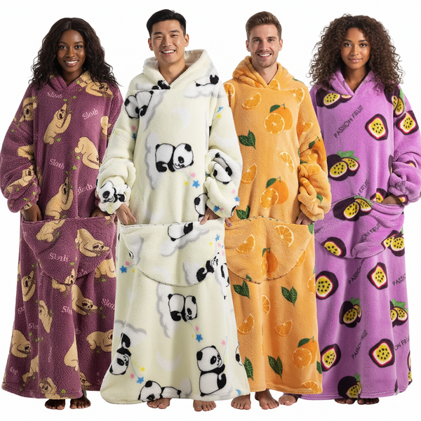 Snuggle-Up Cozy Hoodie Blanket