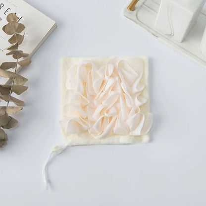 2-In-1 Soft Exfoliating Mesh Bathing Tool with Drawstring Closure for Soap - Shower Bathing Accessory for Personal Hygiene