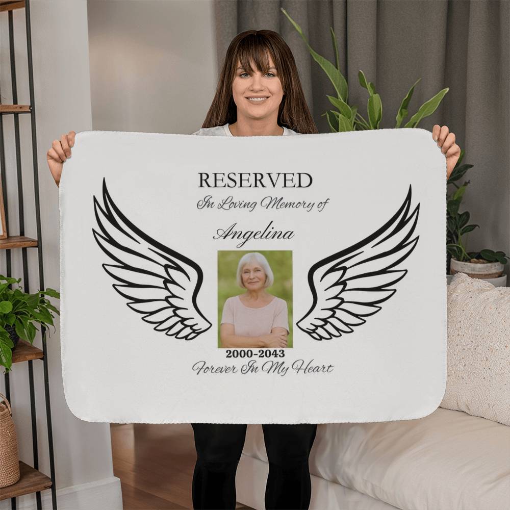 Memorial Sherpa Fleece RESERVED Blanket