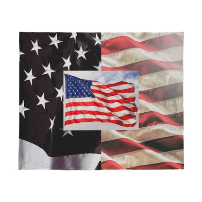 Patriot Flag Jersey Fleece Blanket