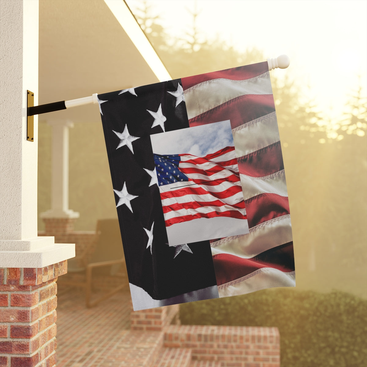 American Patriot Garden & House Flag Banner