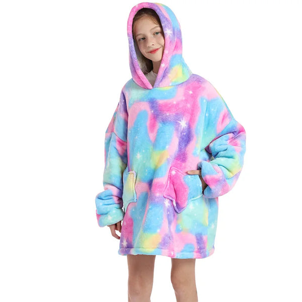 Cozy Kids Hoodie Blanket