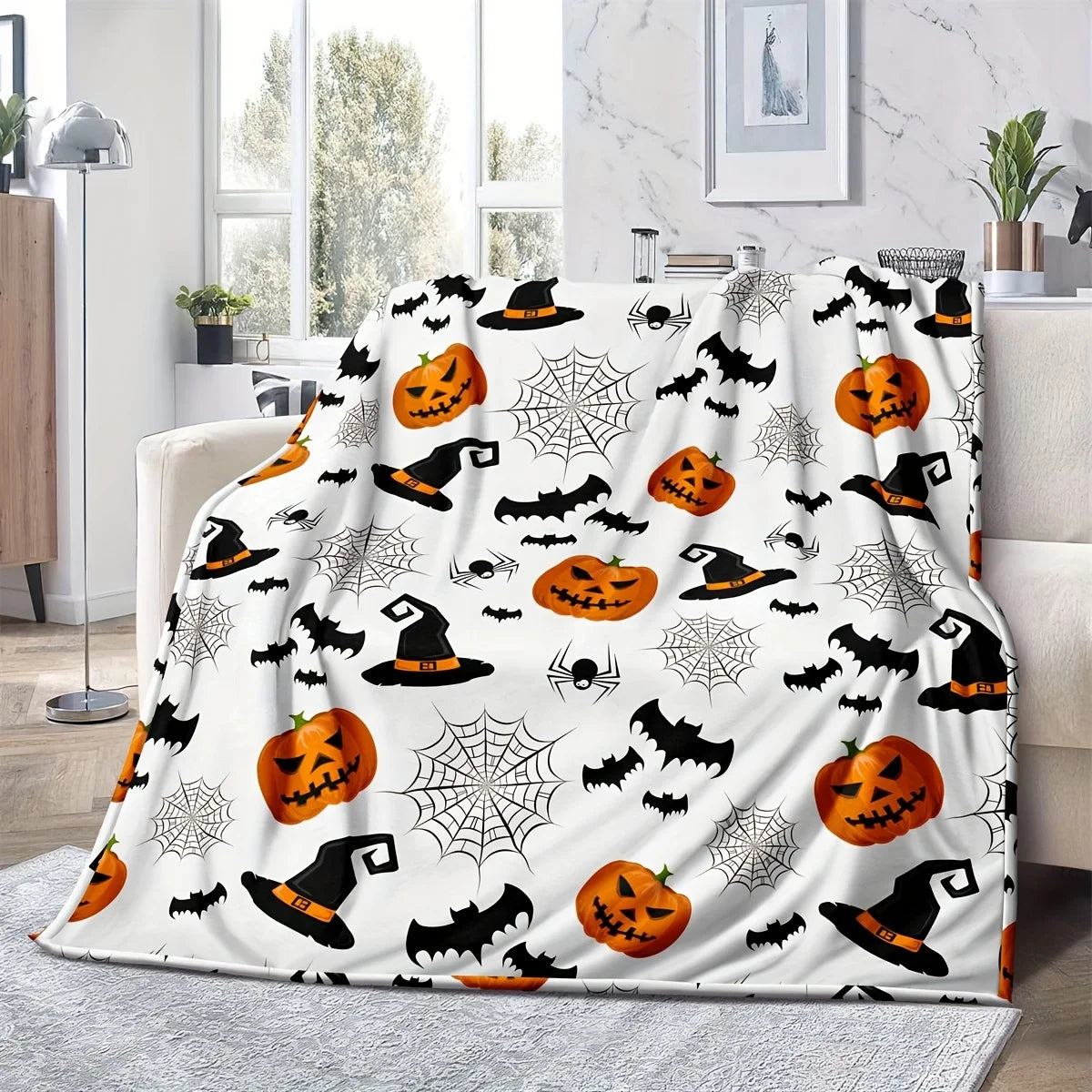 Spooky Cozy Halloween Blanket