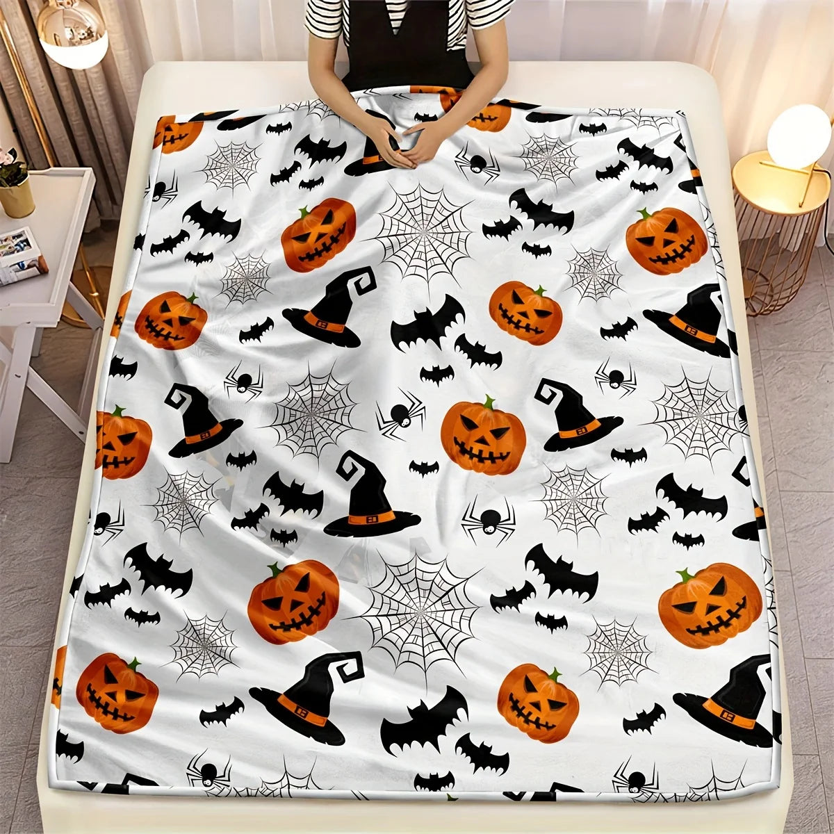 Spooky Cozy Halloween Blanket