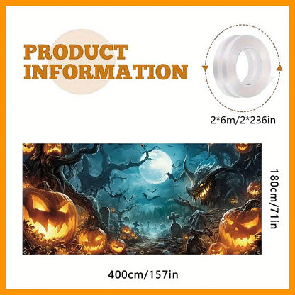 Spooky Forest Garage Banner