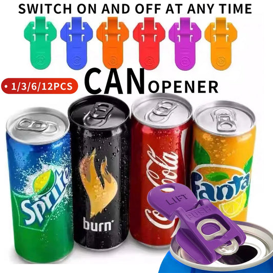 Colorful Can Opener & Lid Set