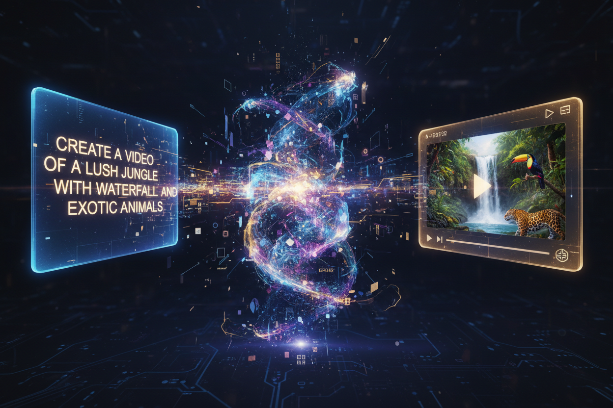 show a prompt turning into a vdeo